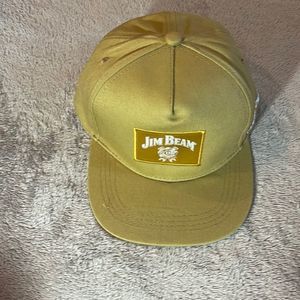 Jim Beam Hat- Tuck Strap Adjustment- Olive Color- Like New